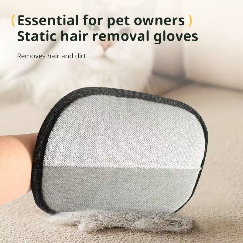 Pet Hair Removal Gloves — Groom, Deshed & Clean in One | Dogs & Cats