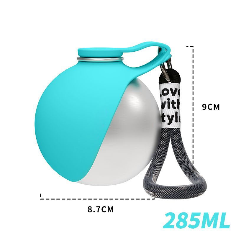 Portable Dog Water Bottle with Built-In Bowl | Leak-Proof Travel Bottle