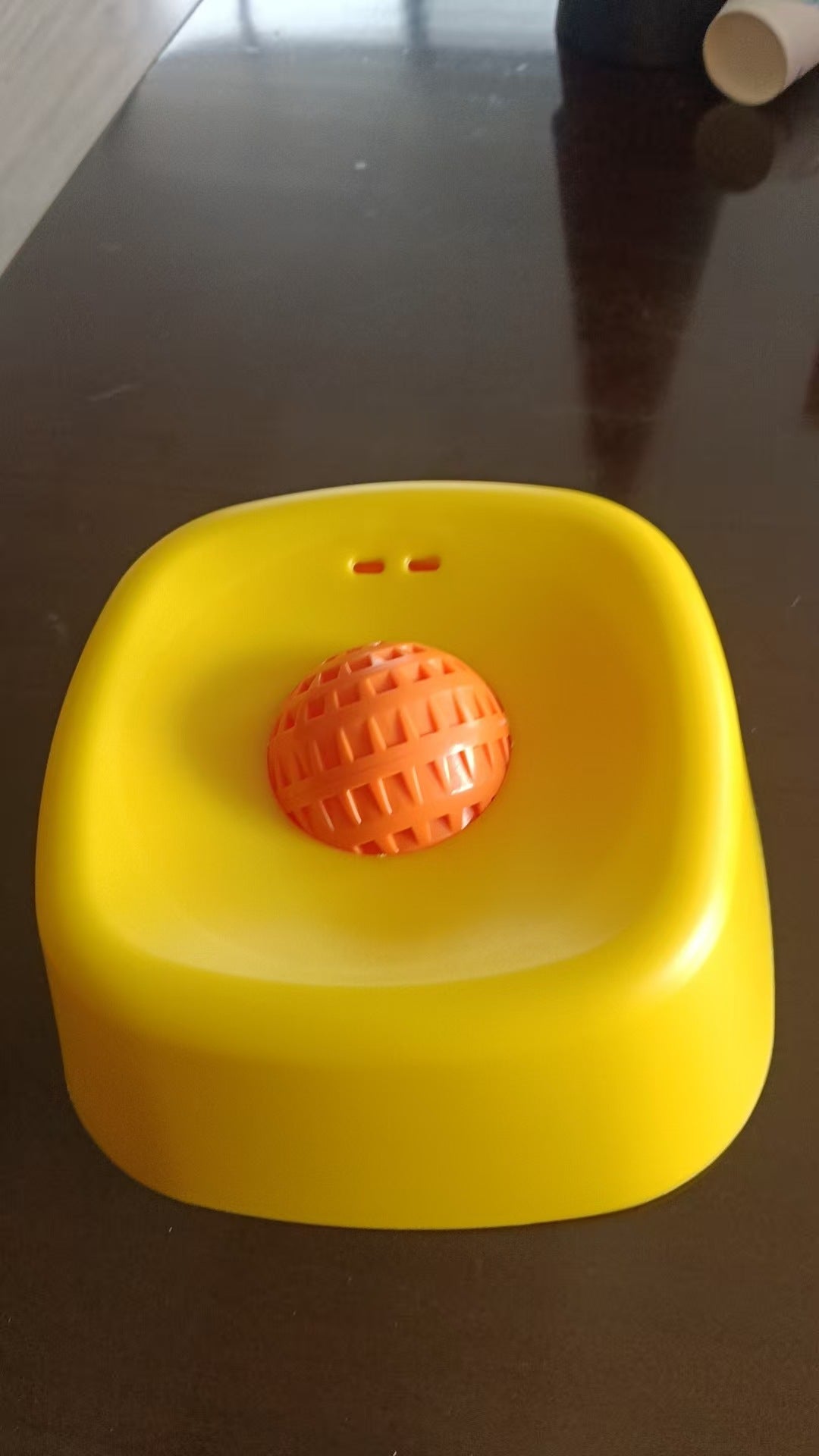 Dog Licking Bowl