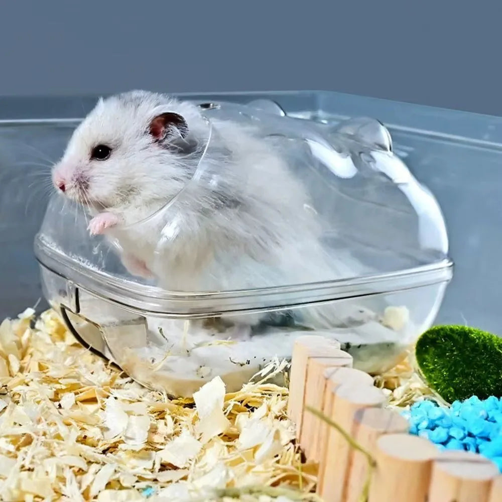 Hamster Bath Splash-proof Sand Bath - Keep Your Furry Friend Clean and Happy