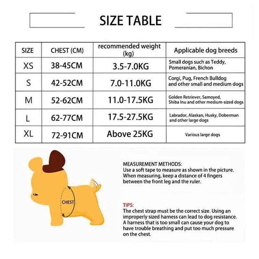 Adjustable Breathable Dog Harness Vest