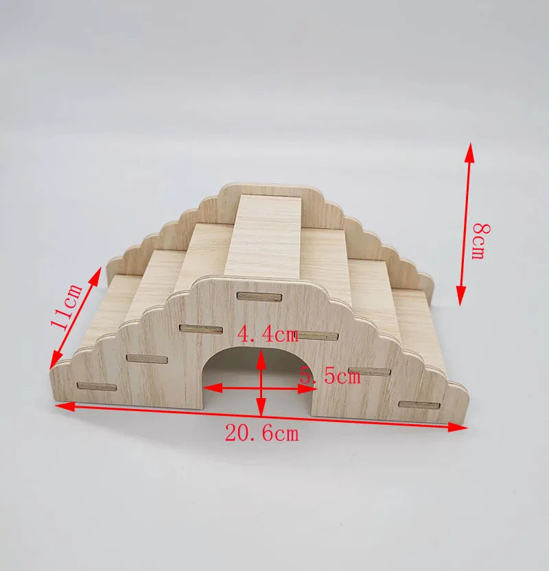 Hamster Wooden Villa Nest - A Cozy Retreat for Your Furry Friends