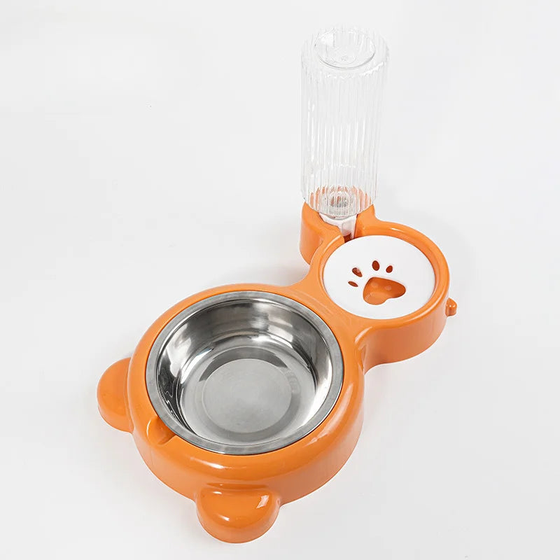 Pet Water Dispenser for Cats and Dogs Automatic Water Storage Pet Food Bowl Food Container with Waterer Pet Supplies
