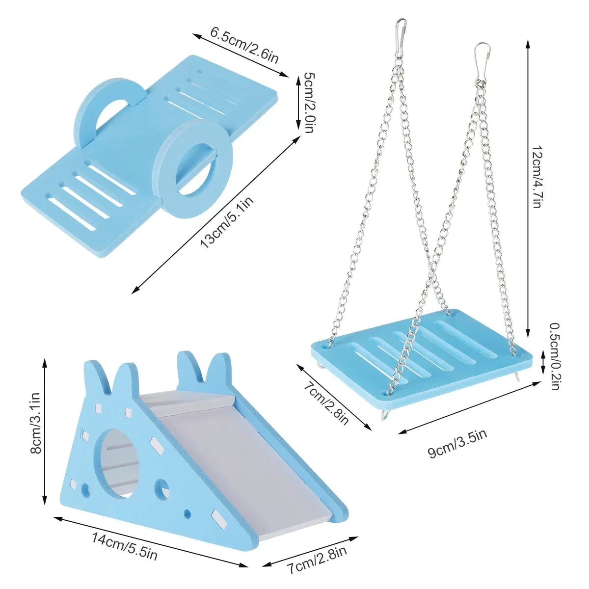 Hamster Play Toy Set - Fun & Engaging DIY Accessories for Happy Pets!