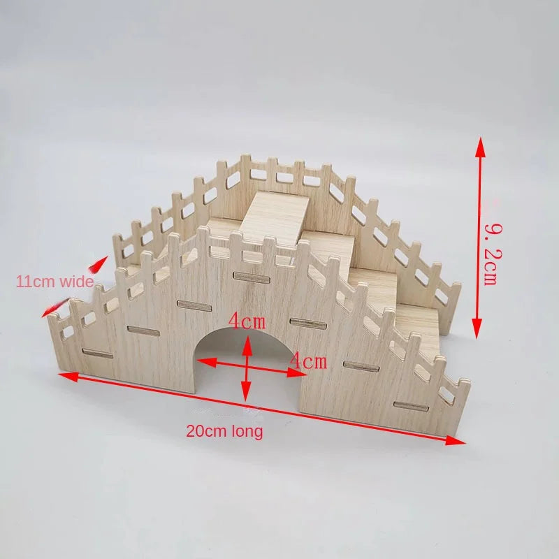 Hamster Wooden Villa Nest - A Cozy Retreat for Your Furry Friends