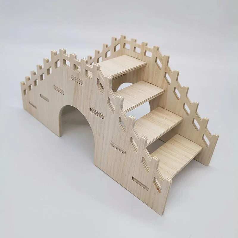 Hamster Wooden Villa Nest - A Cozy Retreat for Your Furry Friends