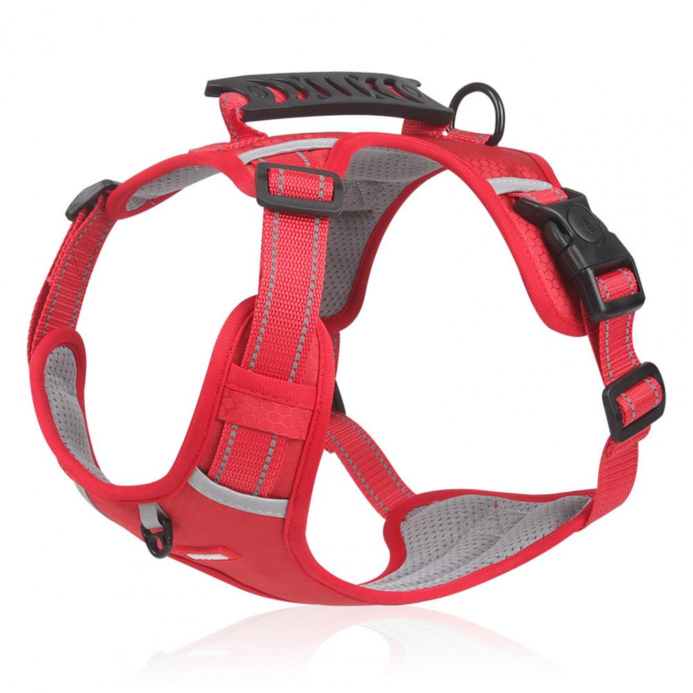 Nylon Dog Harness No Pull Breathable Reflective Vest for Small and Large Dogs - Ideal for Outdoor Running and Training - Johns Pet Store