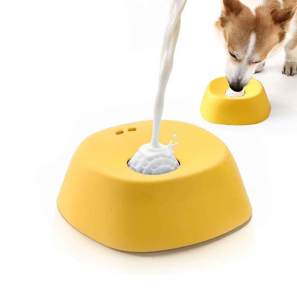 Pet Liquid Non-Slip Bone Broth Dog Licking Bowl
