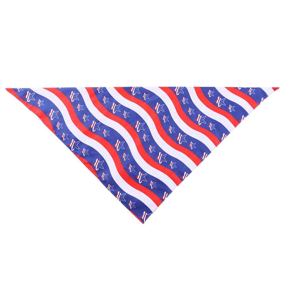 Pet Drool Scarf American Flag - Stylish & Functional Accessory for Your Furry Friend - Johns Pet Store