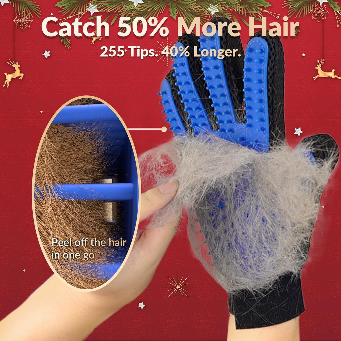 Clovertail™ Pet Grooming Gloves