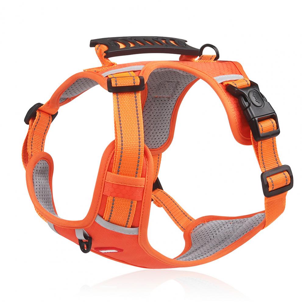 Nylon Dog Harness No Pull Breathable Reflective Vest for Small and Large Dogs - Ideal for Outdoor Running and Training - Johns Pet Store