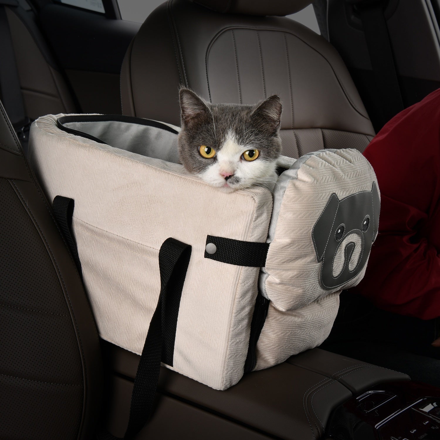 Pet Travel Backpack Seat for Cats and Dogs - Car Console Armrest Backpack - Johns Pet Store