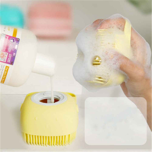 Pet Grooming Brush - Soft Silicone Comb for Dogs and Cats, Spa Massage Brush for Hair Removal and Shampoo - Johns Pet Store