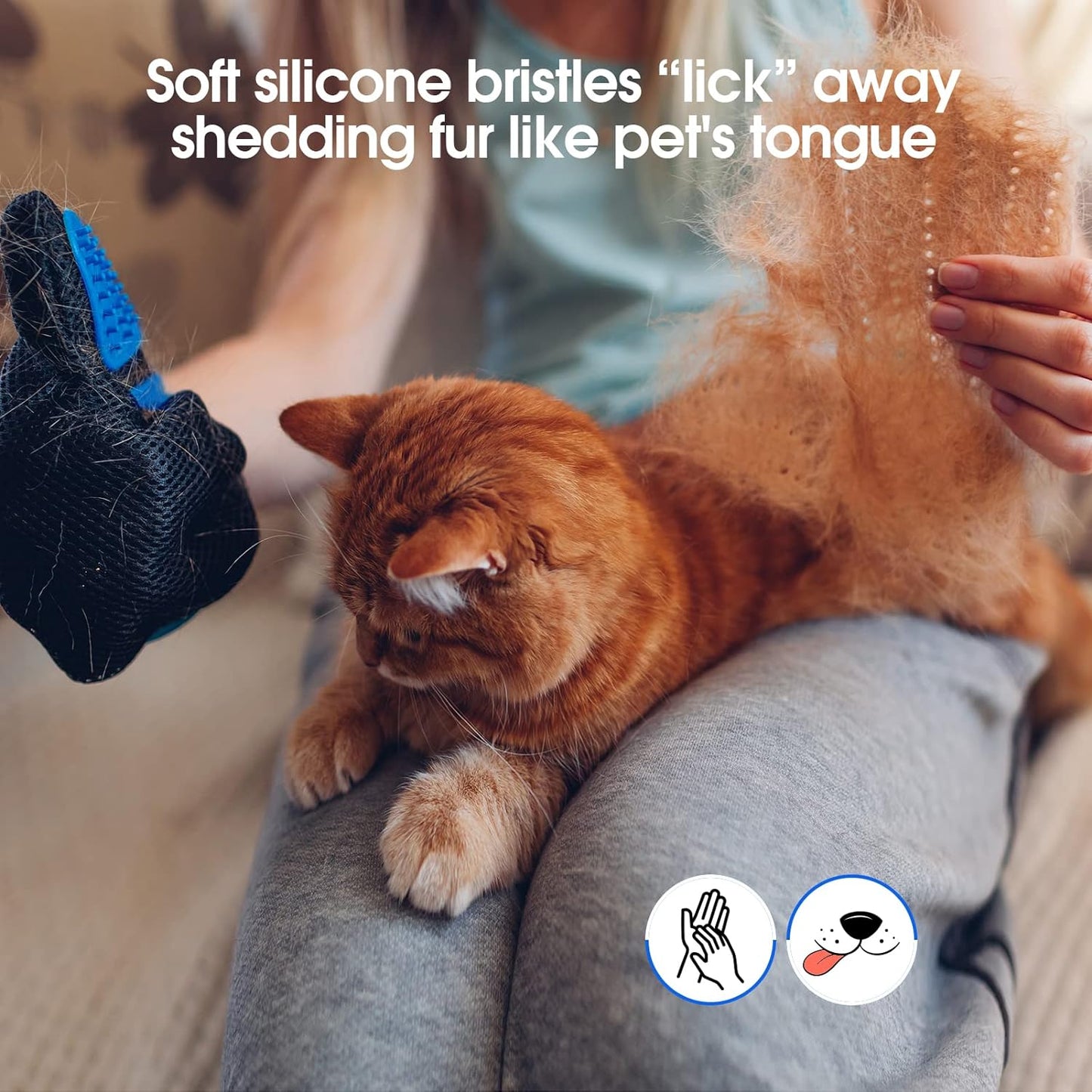 Clovertail™ Pet Grooming Gloves