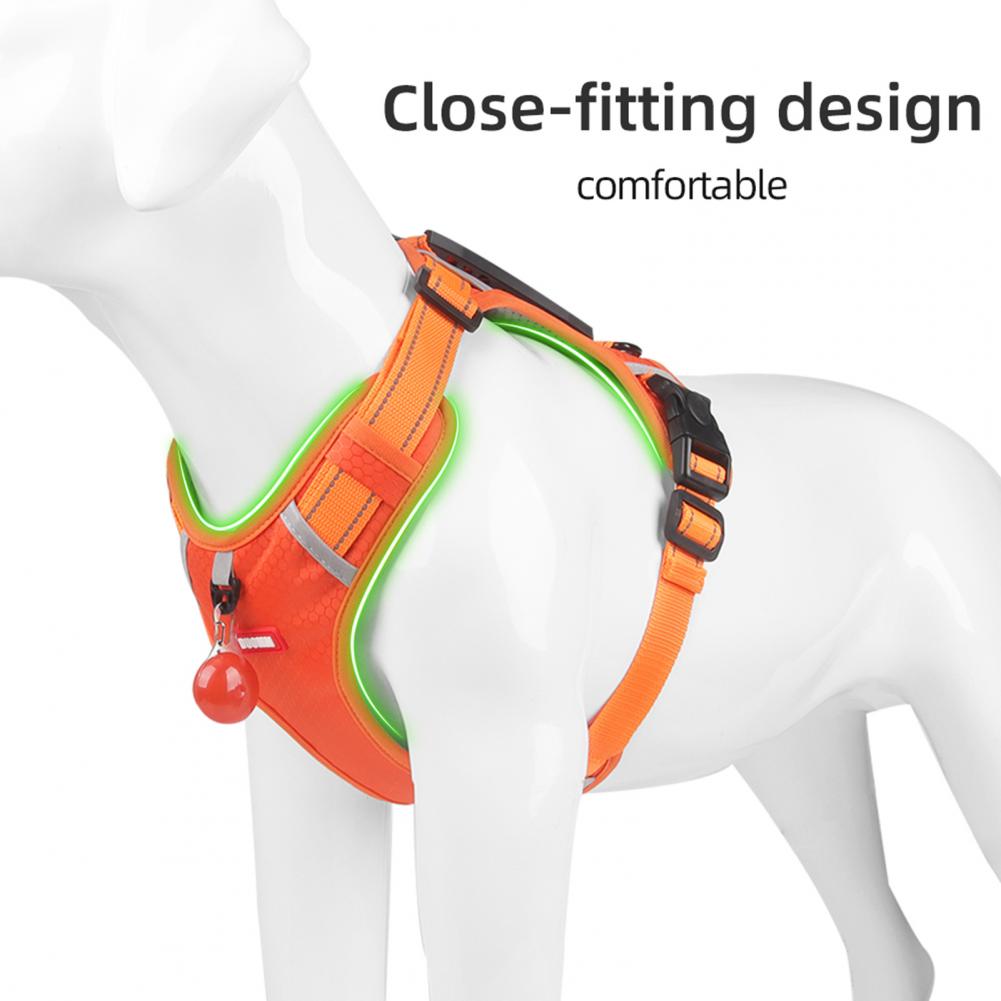 Nylon Dog Harness No Pull Breathable Reflective Vest for Small and Large Dogs - Ideal for Outdoor Running and Training - Johns Pet Store