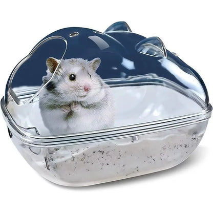Hamster Bath Splash-proof Sand Bath - Keep Your Furry Friend Clean and Happy