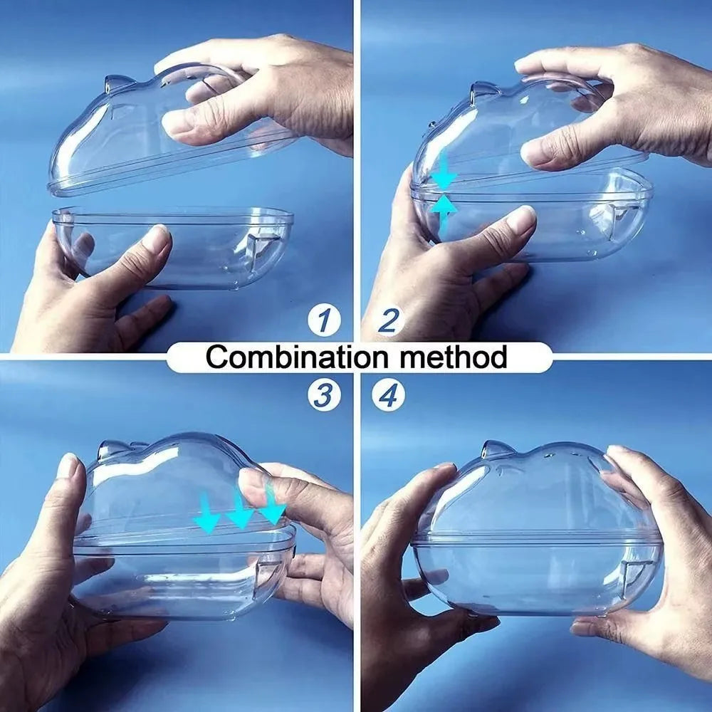 Hamster Bath Splash-proof Sand Bath - Keep Your Furry Friend Clean and Happy