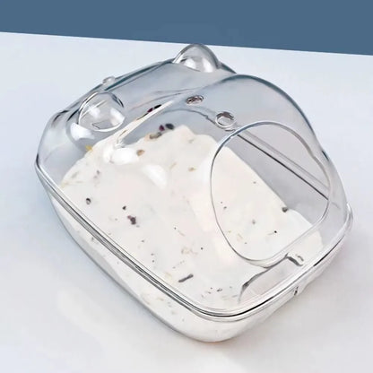 Hamster Bath Splash-proof Sand Bath - Keep Your Furry Friend Clean and Happy