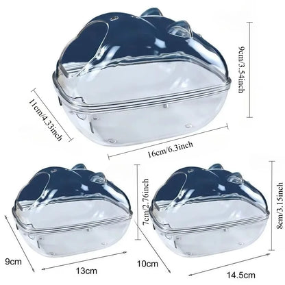 Hamster Bath Splash-proof Sand Bath - Keep Your Furry Friend Clean and Happy