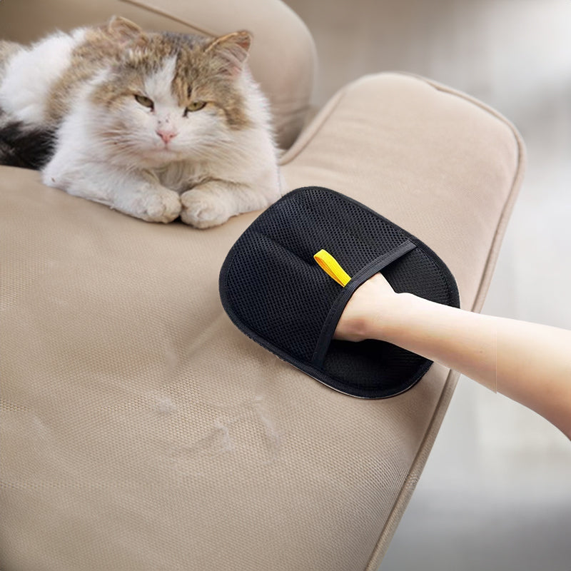 Pet Hair Removal Gloves — Groom, Deshed & Clean in One | Dogs & Cats