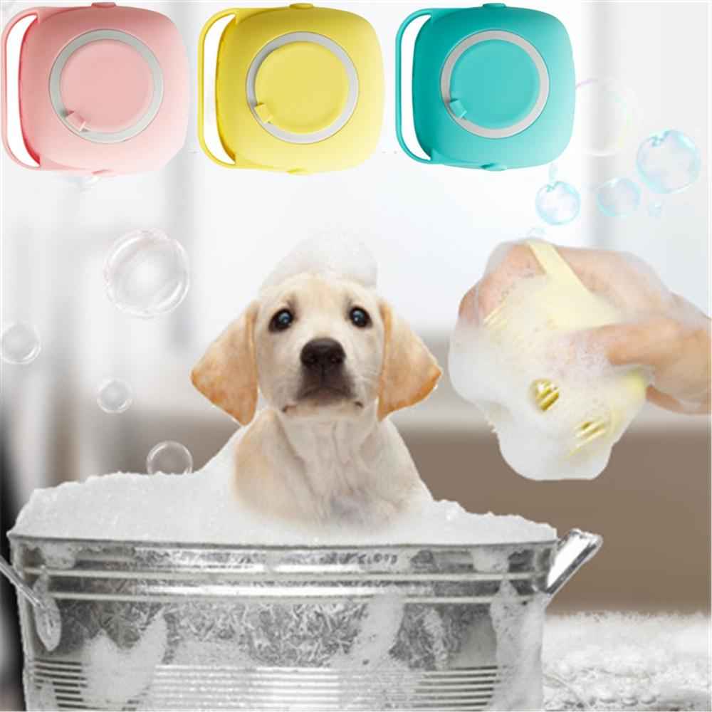Pet Grooming Brush - Soft Silicone Comb for Dogs and Cats, Spa Massage Brush for Hair Removal and Shampoo - Johns Pet Store