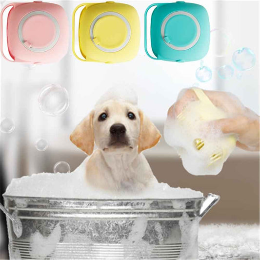 Pet Grooming Brush - Soft Silicone Comb for Dogs and Cats, Spa Massage Brush for Hair Removal and Shampoo - Johns Pet Store