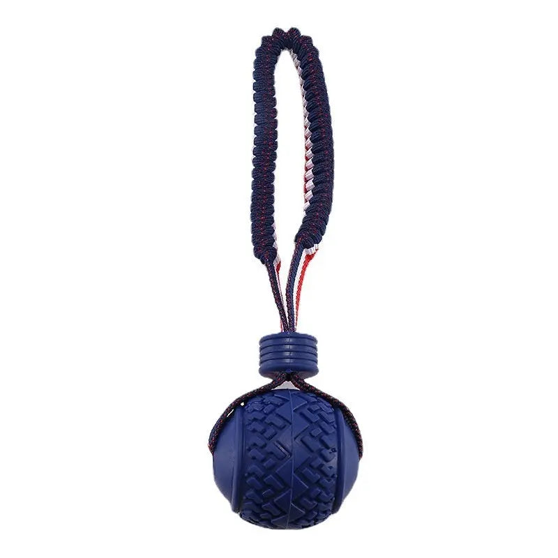 Dog Toy Ball Interactive Teether With Rope