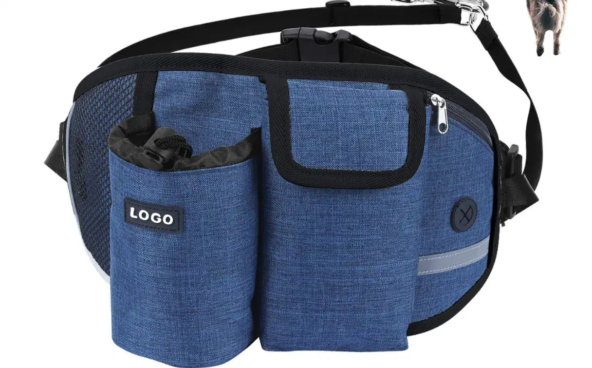 Hands-Free Dog Training Leash with Waist Bag Storage