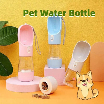 Pet Dog Water Bottle Feeder Bowl Portable Water Food Bottle Pets Outdoor Travel Drinking Dog Bowls Water Bowl For Dogs