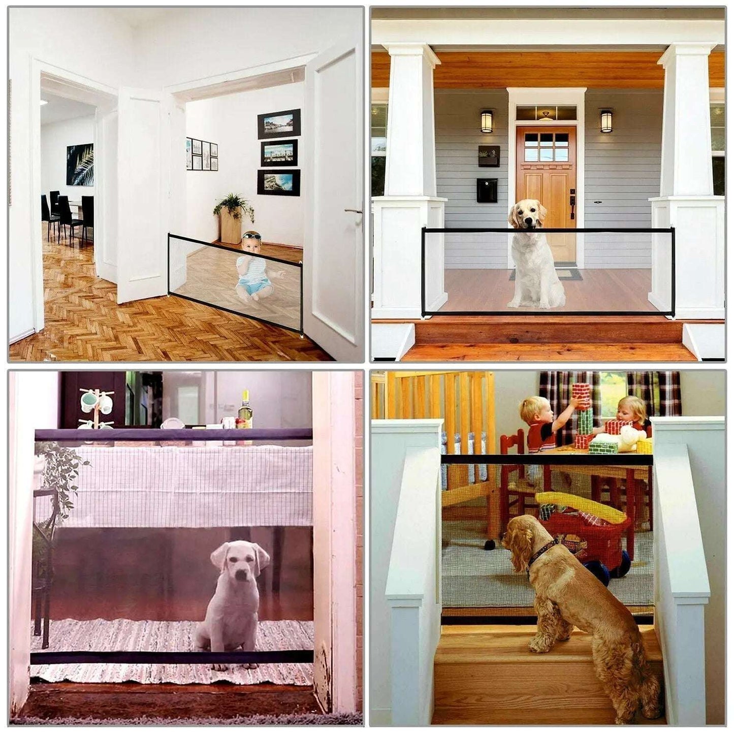 Pets Baby Safety Gate Mesh Doors