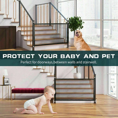 Pets Baby Safety Gate Mesh Doors