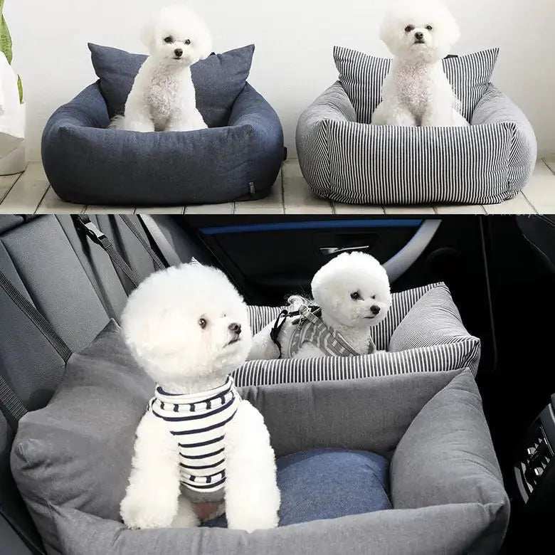 Portable Car Dog Bed with Safety Seat for Pets