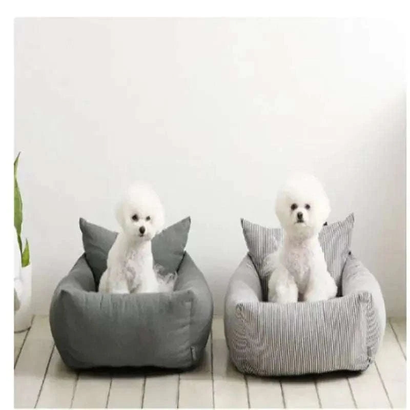 Portable Car Dog Bed with Safety Seat for Pets