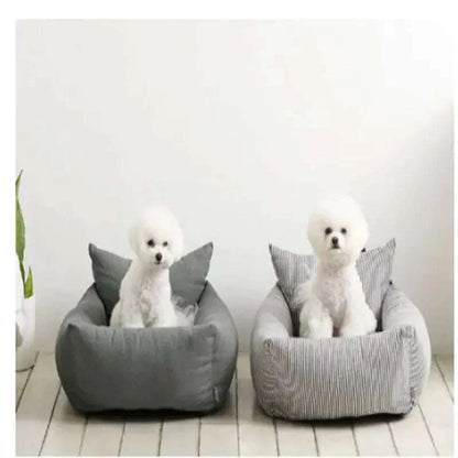Portable Car Dog Bed with Safety Seat for Pets