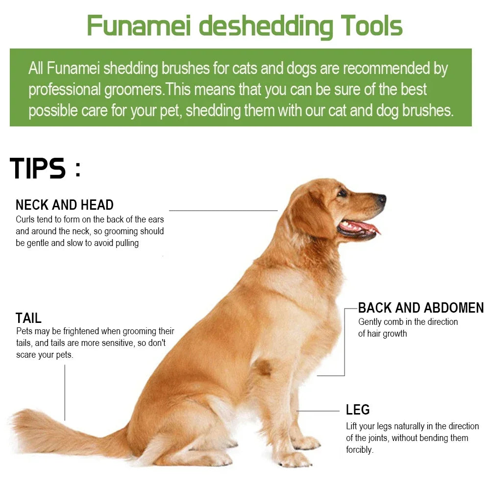 Pet Grooming Brush for Dogs & Cats