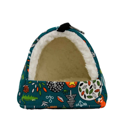 Cute Animal Sleeping Bed for Small Pets - Cozy Mini Cage Mat for Rabbits, Squirrels, and Guinea Pigs - Johns Pet Store