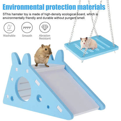 Hamster Play Toy Set - Fun & Engaging DIY Accessories for Happy Pets!