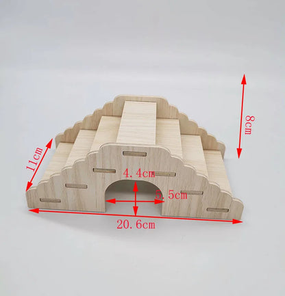 Hamster Wooden Villa Nest - A Cozy Retreat for Your Furry Friends