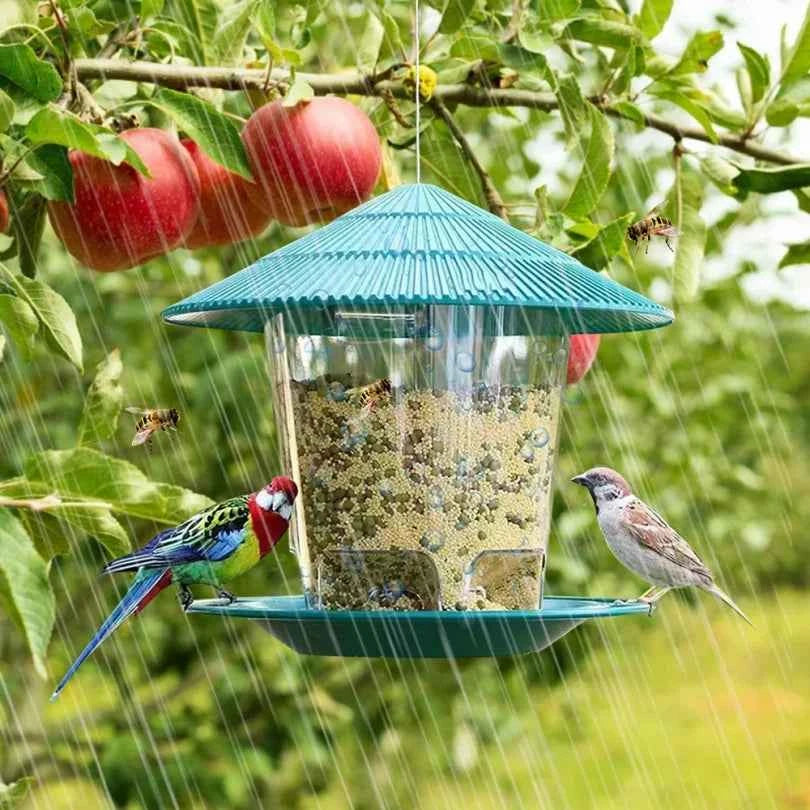 Bird Feeder for Outdoor Feeding - Hanging Nut Dispenser with Multiple Holes for Easy Access - Johns Pet Store