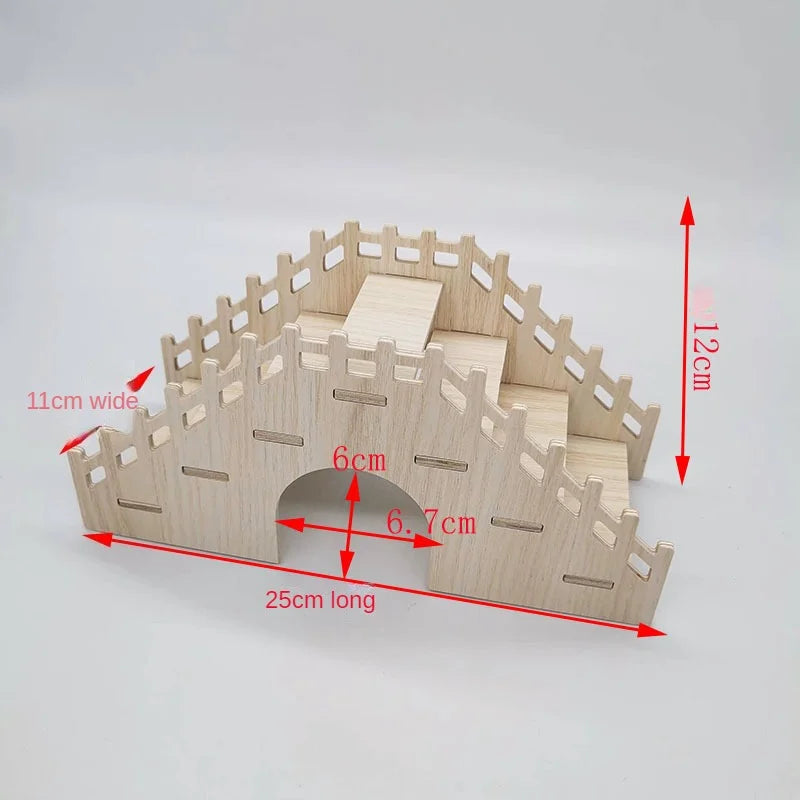 Hamster Wooden Villa Nest - A Cozy Retreat for Your Furry Friends