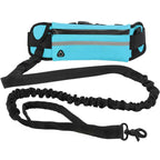 Hands-Free Dog Leash with Reflective Waist Bag | Elastic Retractable Dog Traction Rope for Running & Walking
