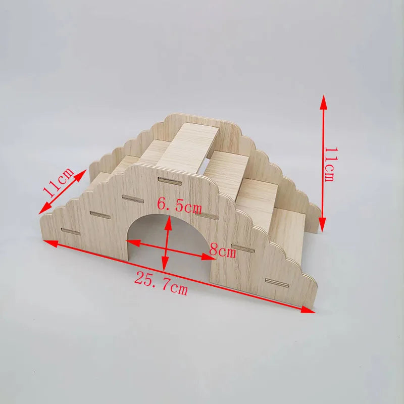 Hamster Wooden Villa Nest - A Cozy Retreat for Your Furry Friends