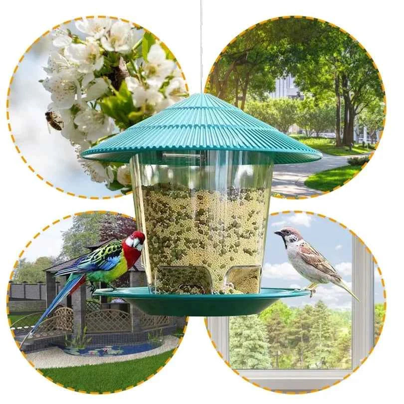 Bird Feeder for Outdoor Feeding - Hanging Nut Dispenser with Multiple Holes for Easy Access - Johns Pet Store