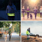Hands-Free Dog Leash with Reflective Waist Bag | Elastic Retractable Dog Traction Rope for Running & Walking