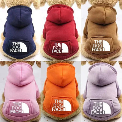 Winter Dog Hoodies Sweatshirt Jacket Warm Fashion Pet Coat Chihuahuas Bulldog Costume Puppy Pet Autumn