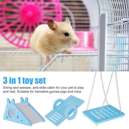 Hamster Play Toy Set - Fun & Engaging DIY Accessories for Happy Pets!