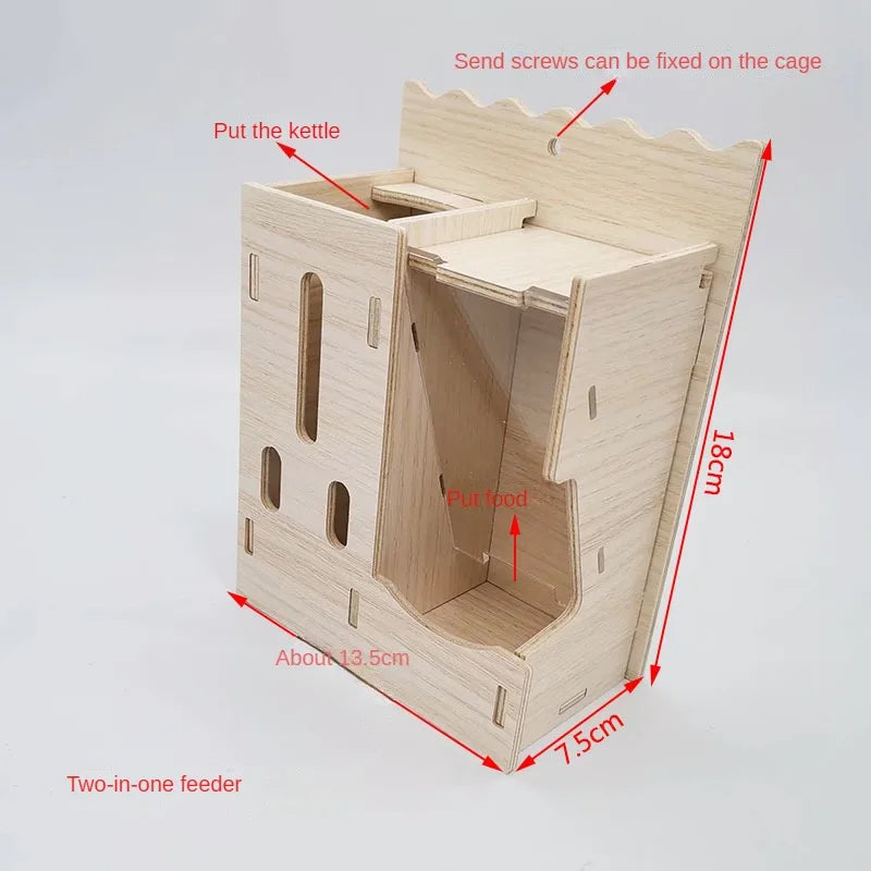 Hamster Wooden Villa Nest - A Cozy Retreat for Your Furry Friends