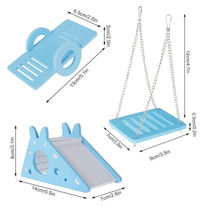 Hamster Play Toy Set - Fun & Engaging DIY Accessories for Happy Pets!