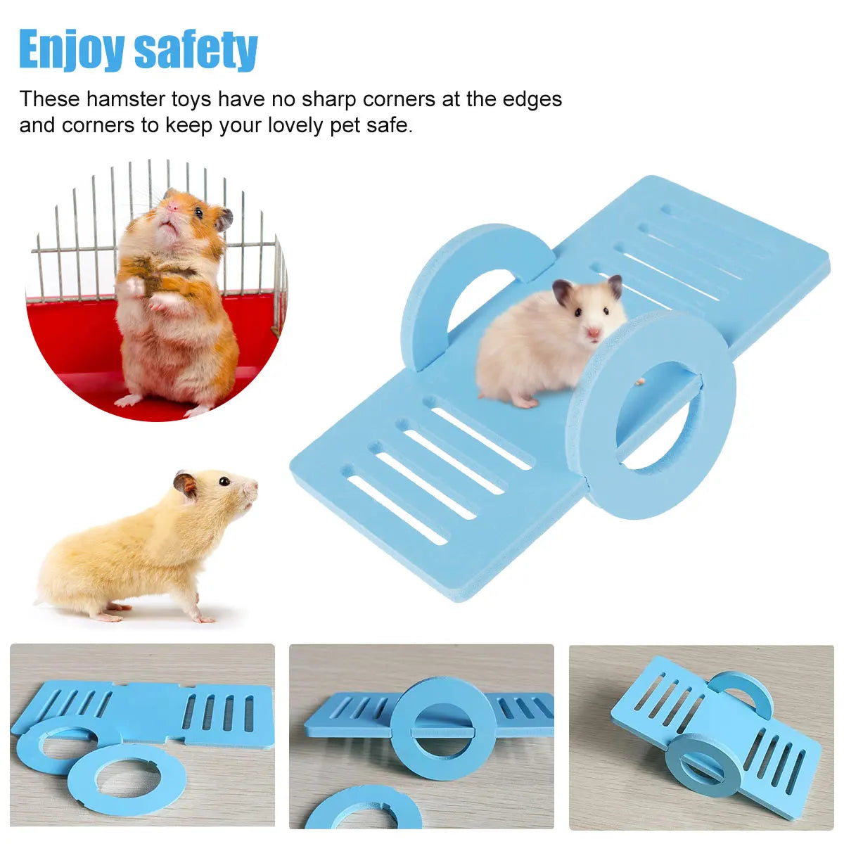 Hamster Play Toy Set - Fun & Engaging DIY Accessories for Happy Pets!