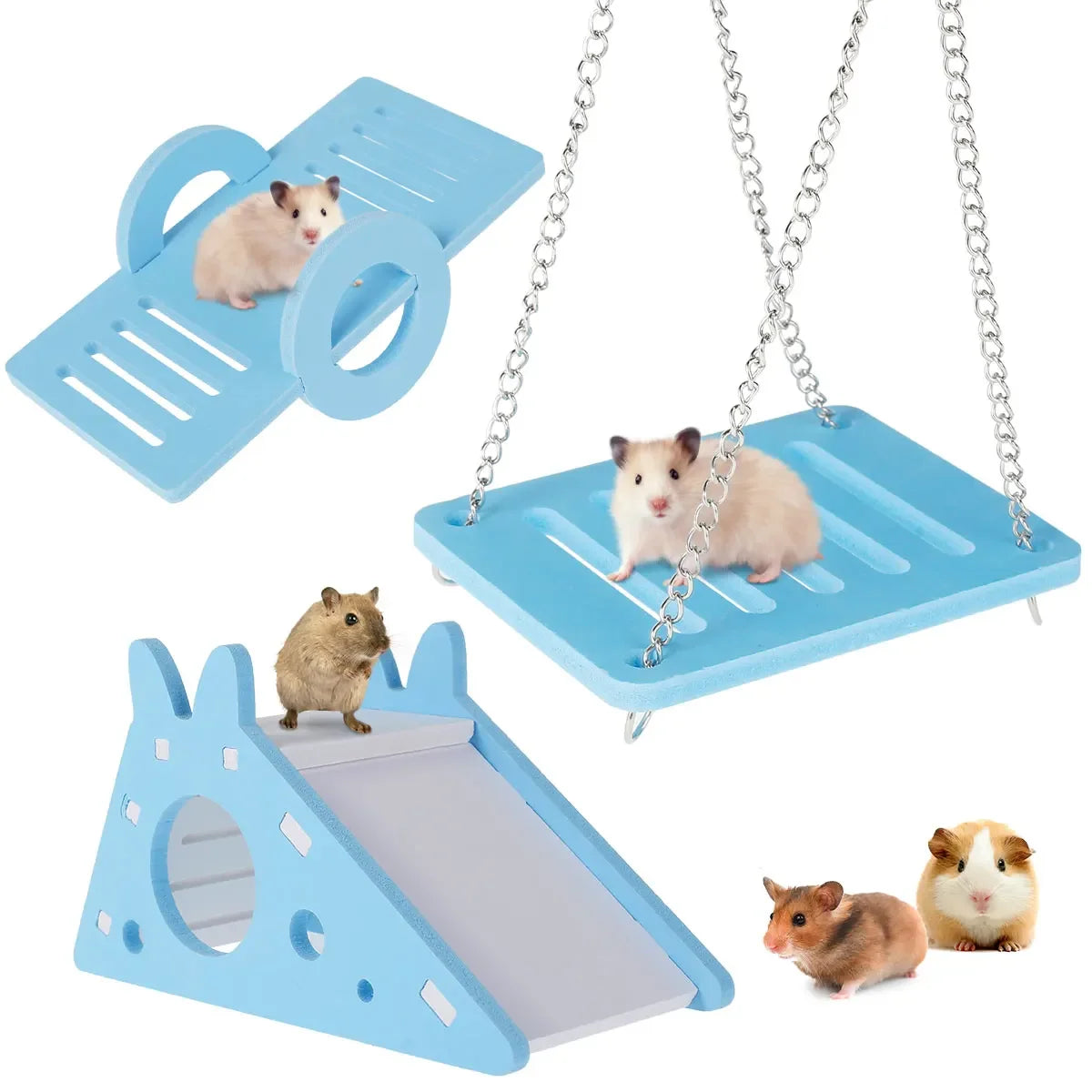 Hamster Play Toy Set - Fun & Engaging DIY Accessories for Happy Pets!